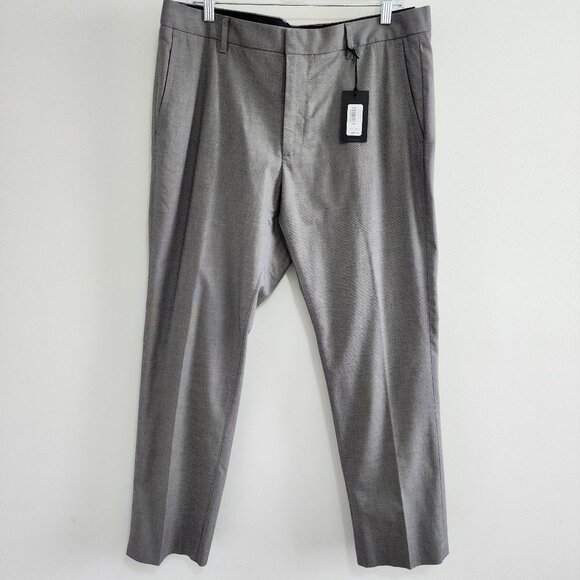 Bonobos Stretch Weekday Warrior Dress Pants Monday Slim Fit Gray